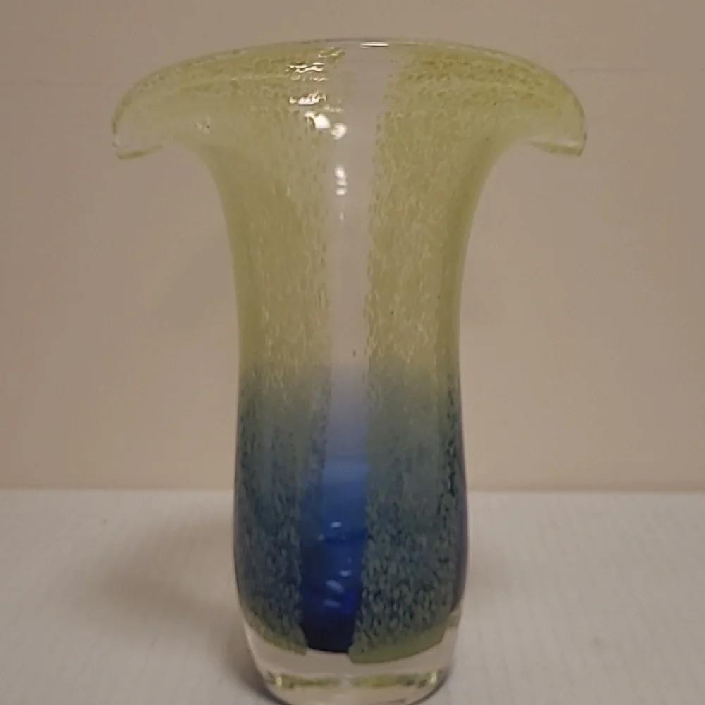 Murano Style Art Glass Vase